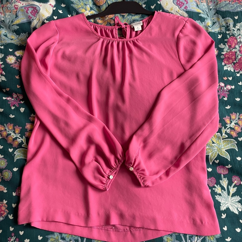 J. Crew Pink blouse